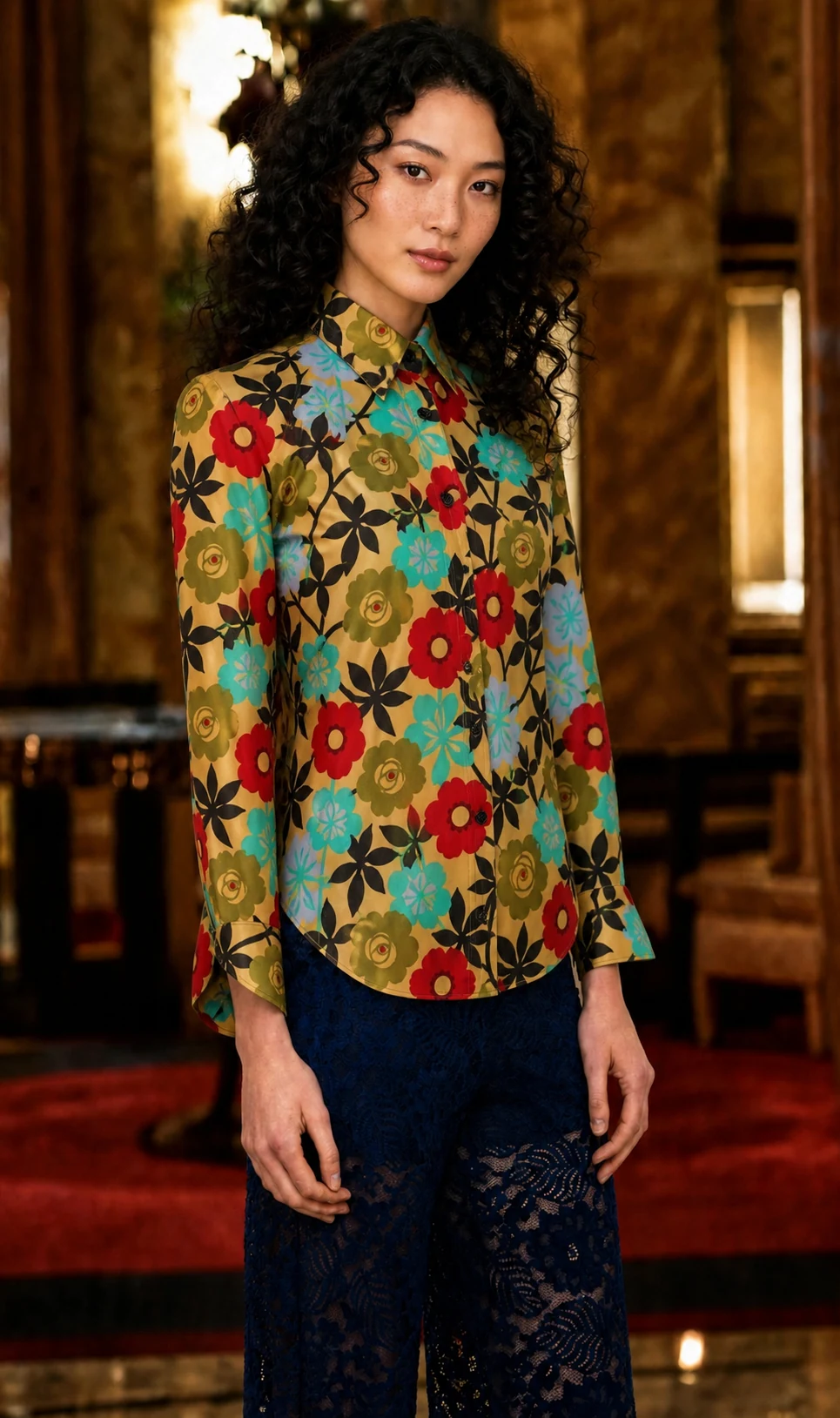 Camicia Donna M/L DAN Roma · fantasia UW60401